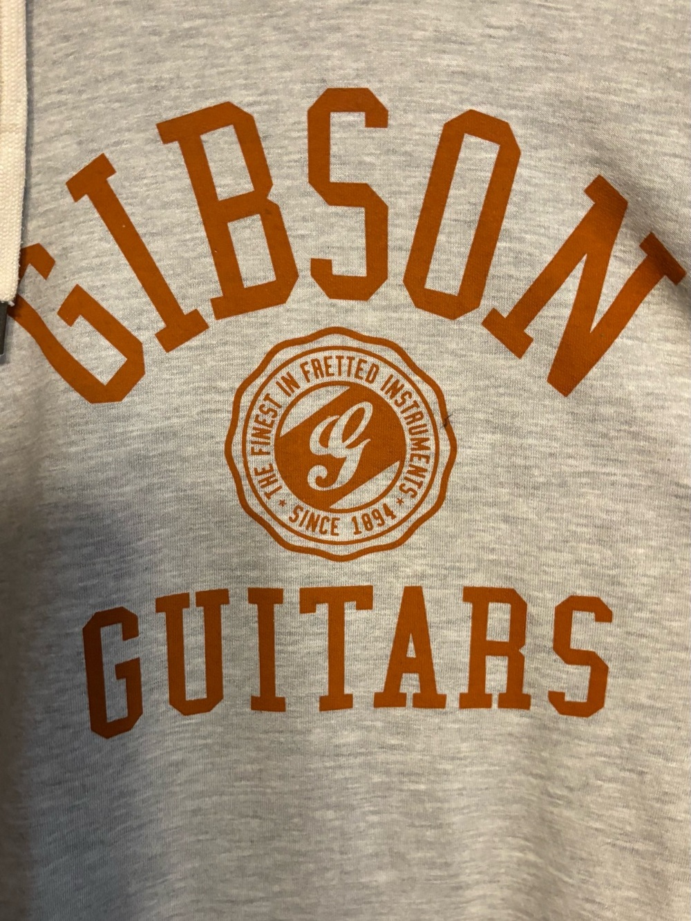 NWT 3X Gibson Guitars Men's Gray Hoodie Musician